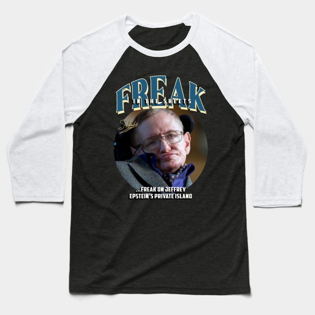 Stephen Hawking Baseball T-Shirt by dsuss